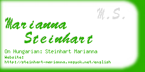 marianna steinhart business card